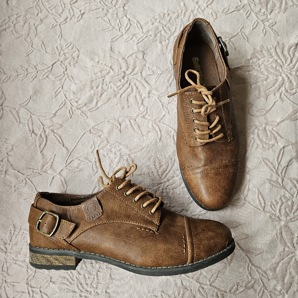 Brown leather lace up loafers - Picture 2 of 6